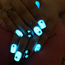 1 шт неоновая фосфорная пудра для ногтей блестящая пудра 10 видов цветов пыль светящийся пигмент флуоресцентная пудра Блестки для ногтей Светящиеся в темноте