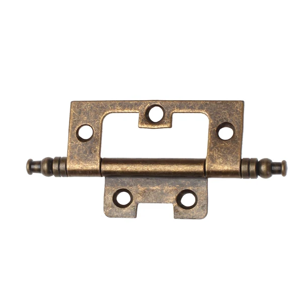 Pack of 10 Antique Brass Furniture Cabinet Door Hinge with Finals