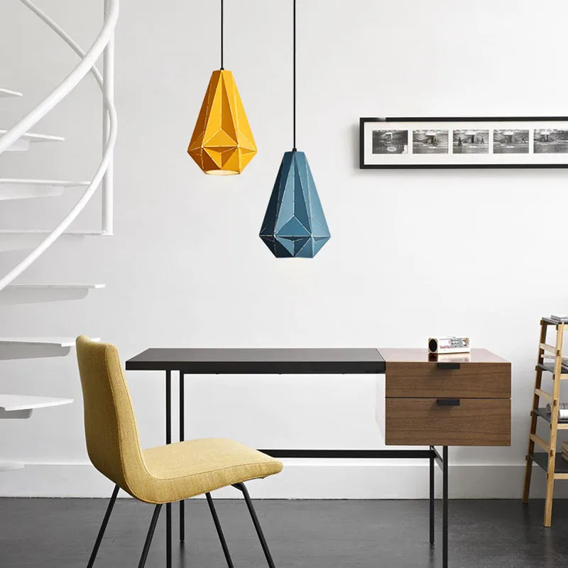 Modern Drop Lights Pendant Light Kid's Room Blue Yellow Pink Hat Pendant Lamp Home Lights Indoor Lighting (25)
