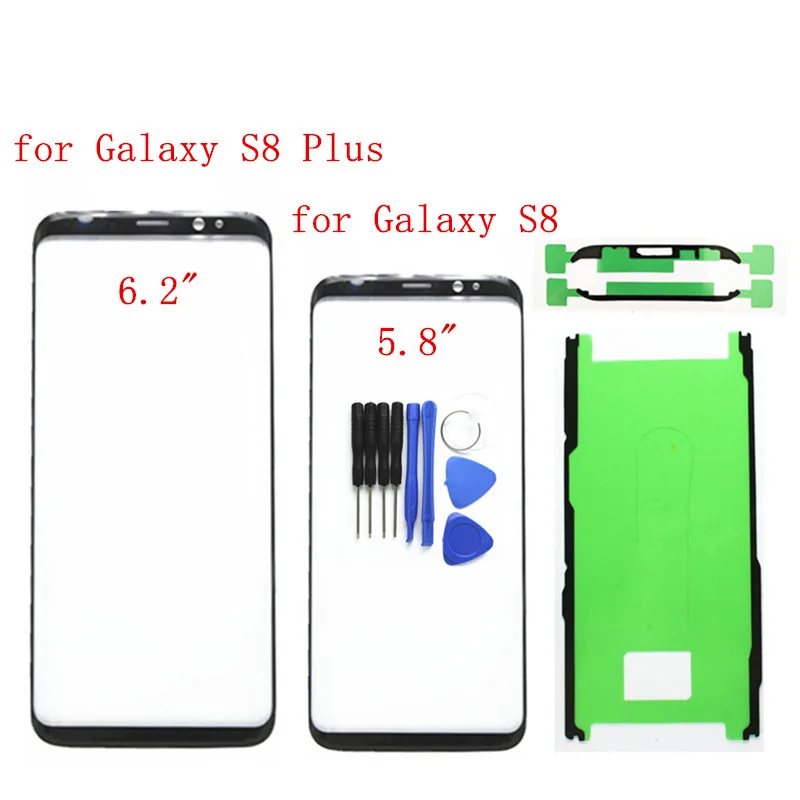 Сенсорный экран для Galaxy S8 G950F Samsung Plus G955F передняя стеклянная панель внешнее