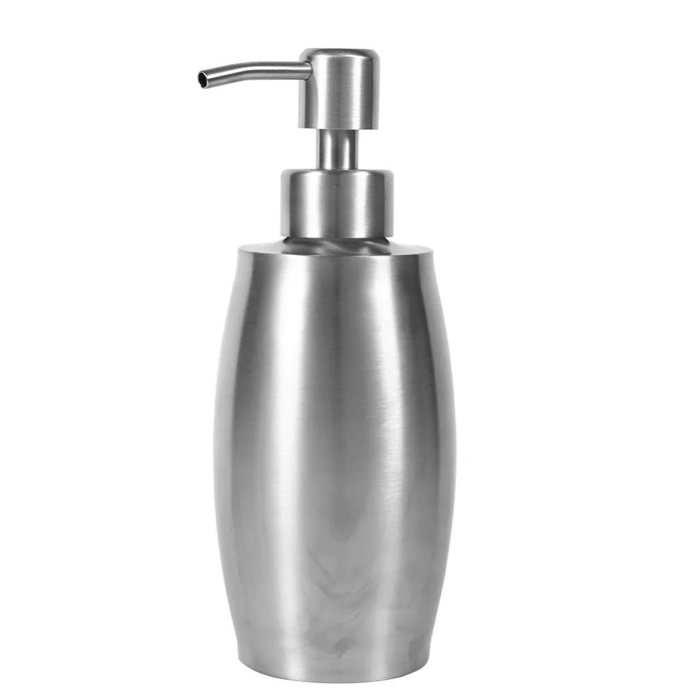 304 Stainless Steel 350ml Liquid Soap Dispenser Bathroom Shampoo Shower