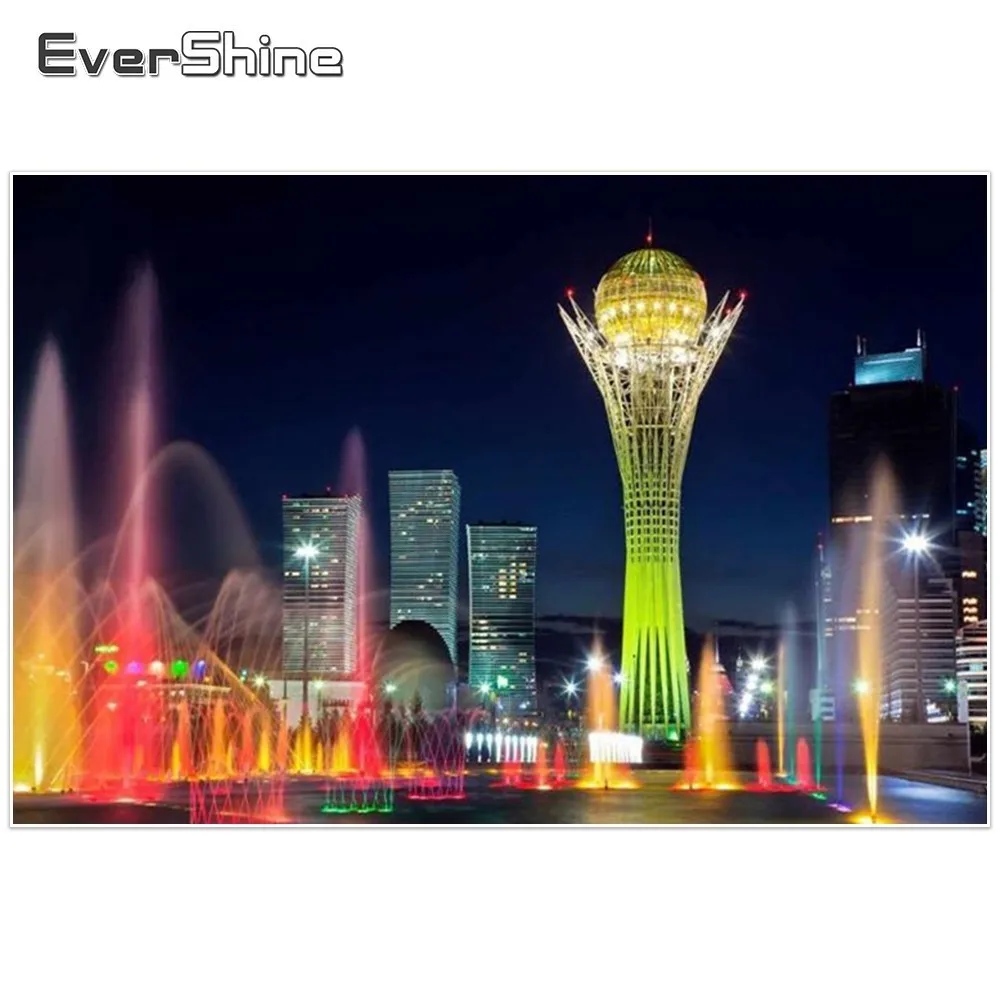 

EverShine Diamond Painting Full Square Landscape Diamond Embroidery Cross Stitch Scenic Rhinestone Cube Diamond Mosaic Handcraft