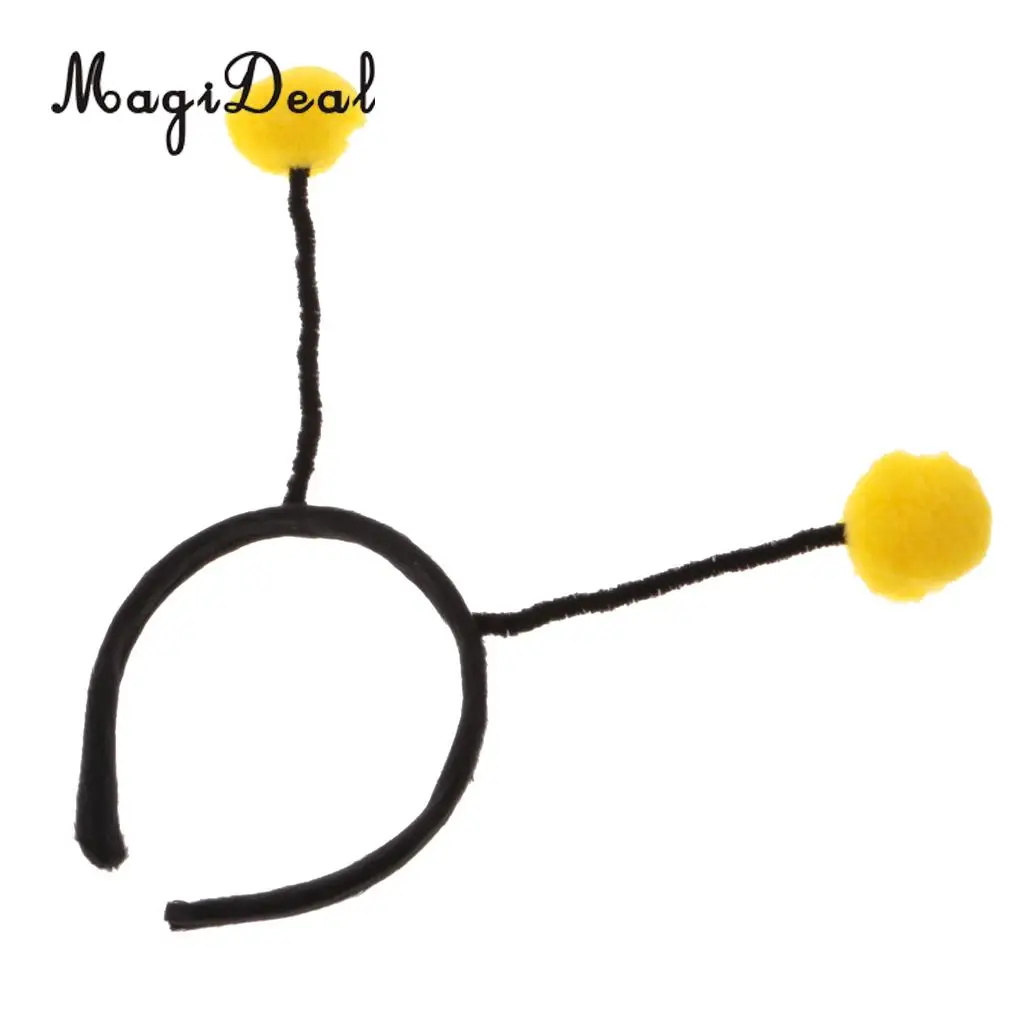 Fashion Adults Kids Insect Bumble Bee Headband Eyeglasses Birthday Fancy Dress Party Costume Props Yellow