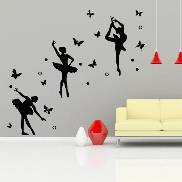 DANCE Dancing Ballet DIY Wall Stickers Removable PVC Wall Stickers