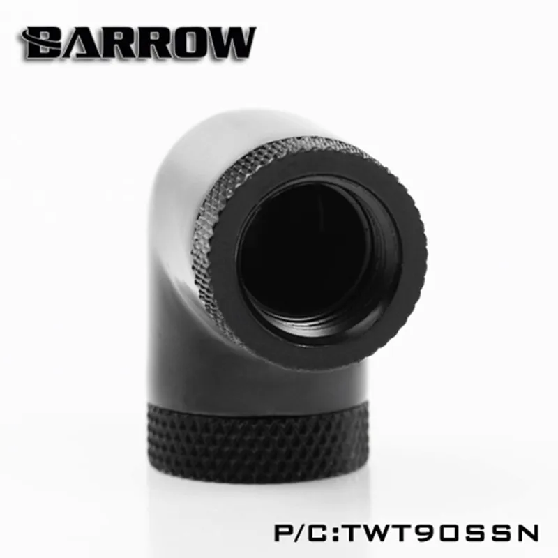 Barrow Black Silver G1/4 ''thread 90 градусов два поворотных адаптера вращающиеся на