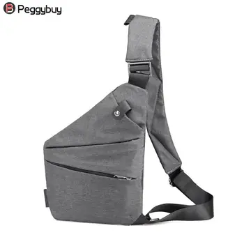 

Hot Sale Men Linen Canvas Chest Bag High Quality Portable Messenger Shoulder Handbag Waist Packs Travel Fashion Crossbody Bag