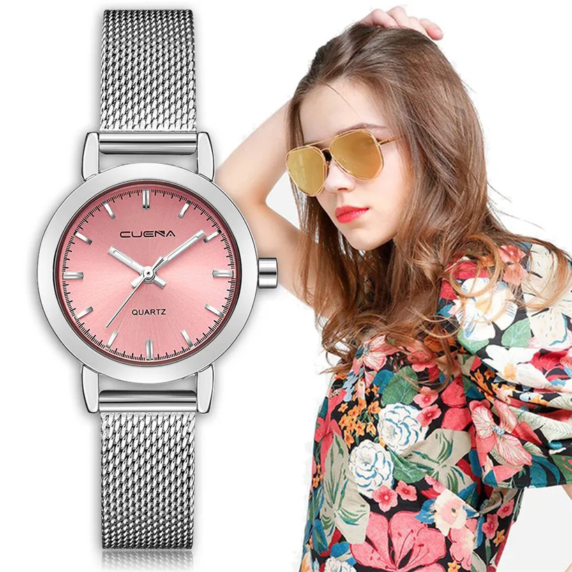 

CUENA Luxury Women Quartz Watch Women's Watches Relojes Reloj Mujer Montre Femme Relogio Feminino Waterproof Ladies Clock 2019