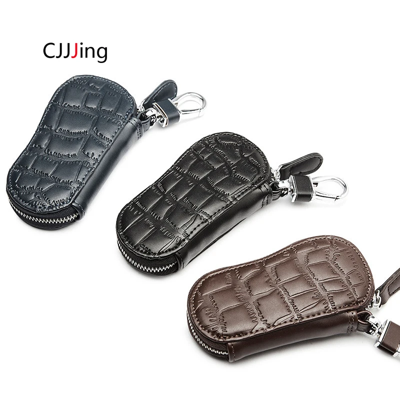 

Men & Women Car Key Bag Leather Key Wallets Multi Function Key Case Fashion Housekeeper Key Holders CJJJing