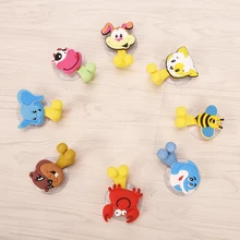 Горячая Распродажа 12 видов стилей Милые Мультяшные животные на присоске держатель для зубной щетки набор аксессуаров для ванной комнаты настенный держатель на присоске инструменты