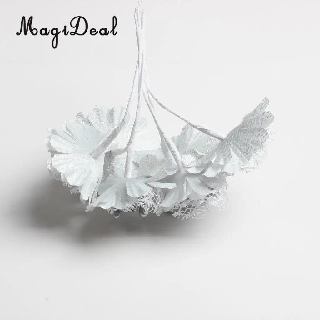 MagiDeal Beautiful Artificial Silk Flower Bouquet for DIY Garlands Wedding Garland Scrapbooking Gift Box Craft Project 4.5cm