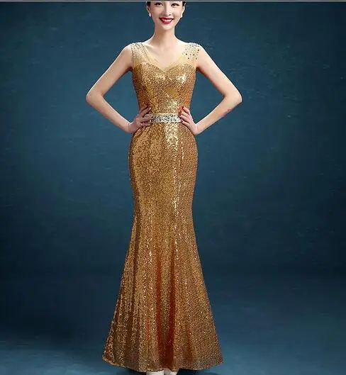 Sequins Lace Red Evening Dress Slim Floor Length Fish Tail Paillette Sequins Lace Red Evening Dress Slim Floor Length Fish Tail Paillette Beading V Neck Plus