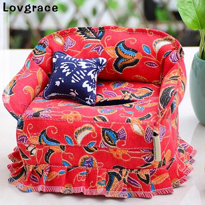 

Free Shipping Creative Sofa Styling Tissue Box Party Decor Home Car Napkin Holder Paper Towel Holder Kleenex Box Wedding Supply
