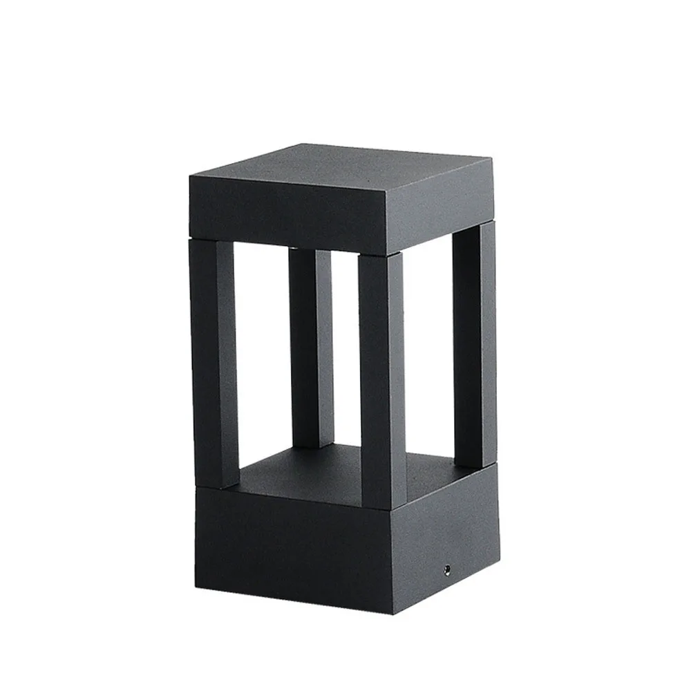 Preto ao ar Livre à Prova Iluminação do Gramado Becostar Alumínio Cinza Água Led Bollard Lâmpada Altura 200 Milímetros - d' 7 BECOSTAR Alumínio CinzaPreto Ao Ar Livre À Prova D' Água LED Bollard Lâmpada