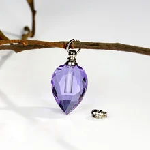 3 шт хрустальные кулоны в форме капли слезы, сосуд для эфирных масел, подвеска в виде аромата, кулоны в виде флакона с винтовой крышкой