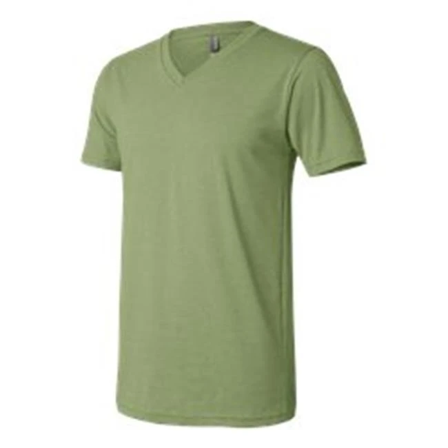 Bella-Canvas C3005 Unisex Jersey Short Sleeve V-neck Tee Heather Green - Extra Large