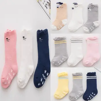 

3 Pairs/set Baby Boy Girl Thick Cotton Cartoon Socks Infant Toddler Kids Babies Sock Kids Accessories Super Cute