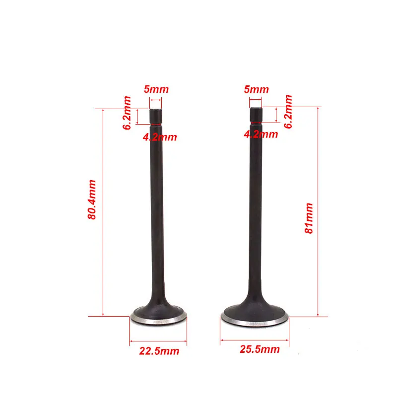 

2088 Motorcycle Engine Valve Intake Exhaust Stem Valve For Suzuki AN125 UA125 HS125T AN UA 125 125cc Scooter Engine Spare Parts