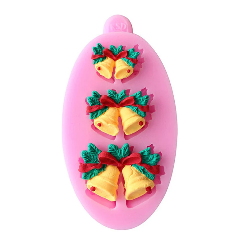 DIY Christmas Silicone Fondant Cake Mold Sugarcraft Decoration Chocolate Mould Tool