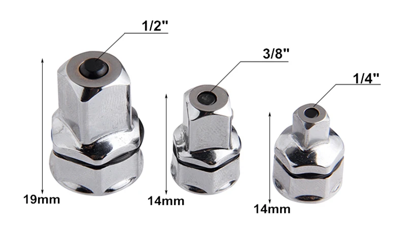 RDEER 3 шт. гаечный ключ адаптер 1/" 3/8" 1/" конвертер редукторный разъем гаечный ключ адаптер Набор