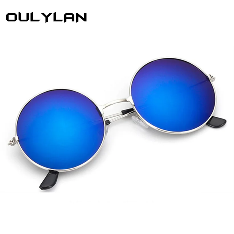 

Oulylan Women Men Sunglasses Round Metal Frame Brand Designer Retro Glasses Females Male Fashion Sun Glasses UV400 Eyewears