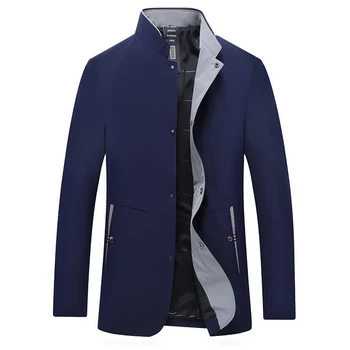 

2018 new M-XXXL Spring and autumn men's blazer men casual jacket coats zipper High Quality Brand Youth Jackets Male