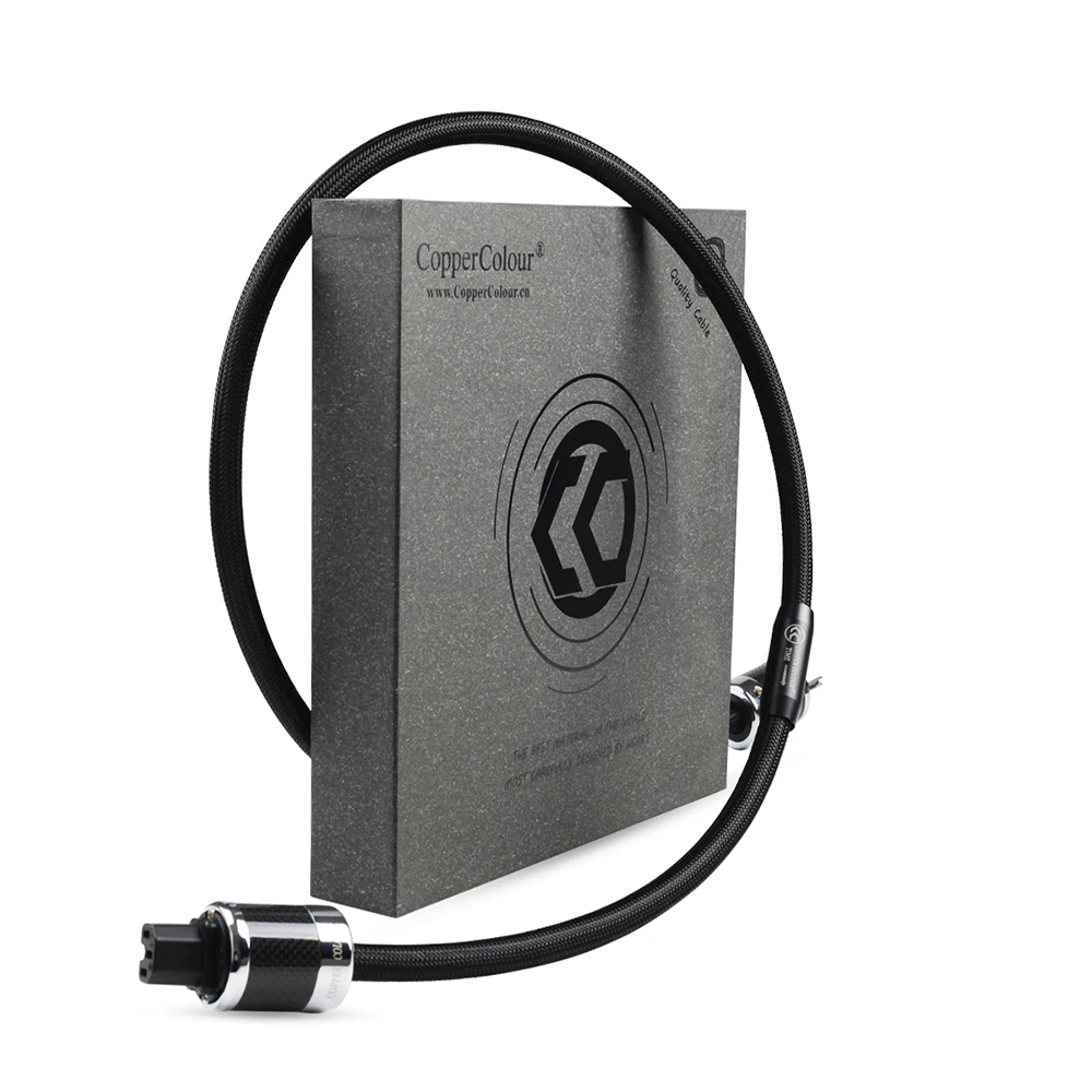 Copper Colour CC TIME audiophile power cable Hi-Fi Power cord 1.5M US Plug_06
