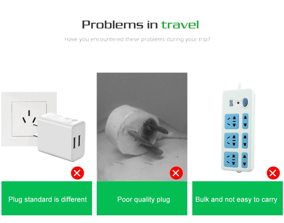 1PC Electric Plug power Socket Adapter Australia Travel Adaptor EU US TO AU socket AC Power Charger Converter 10A 250V (2)
