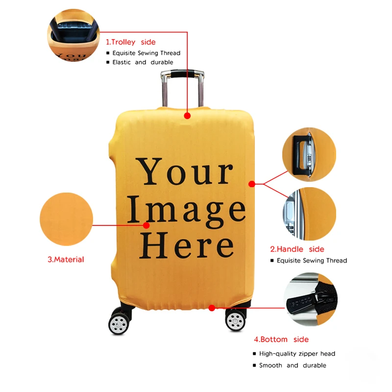 world map / animal print thick luggage cover Travel Accessories elastic suitcase cover travel Trolley Case protective Covers