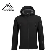 SAENSHING Водонепроницаемая тактическая куртка мужская флисовая ветровка флисовая походная куртка дышащая верхняя одежда для рыбалки дождевик