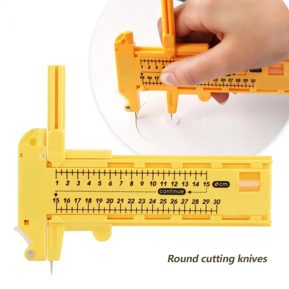 Циркуль круг резак бумага картон Резиновая Кожа Искусство ремесло инструмент для скрапбукинга фото обрезки высечки печати