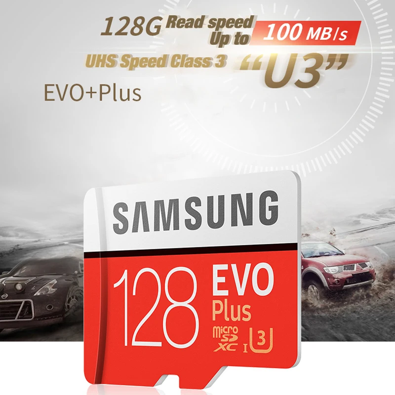 100% Оригинал SAMSUNG micro sd 128 ГБ EVO Plus класс 10 U1 32 Гб 64 U3 256 516 карта памяти MicroSD для