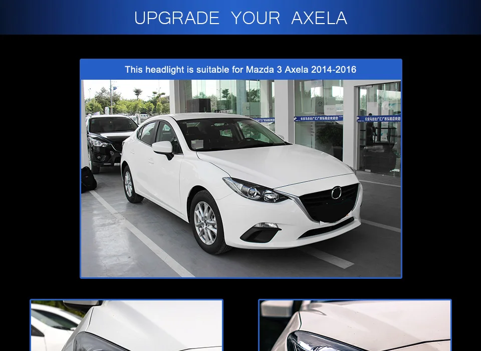 AKD автомобильный Стайлинг для Mazda 3 фары- azda3 Axela светодиодный фонарь светодиодный DRL Hid головной фонарь Ангел глаз Биксеноновые аксессуары