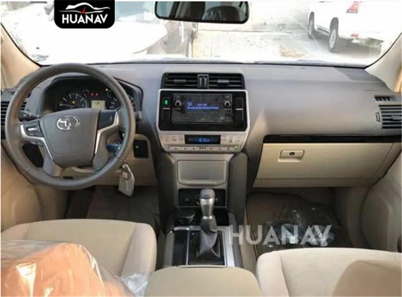 Perfect Supper Tesla style Car GPS Navigation Head Unit Android6.0 Car DVD player GPS navigation for TOYOTA Land Cruiser Prado 150 2018 1