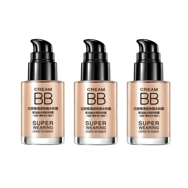 

Moisturizing Foundation Base Makeup Professional Waterproof Natural Face Matte Finish Liquid Make Up Concealer BB Cream Cosmetic