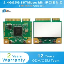 MTK MT7612 2x2 2,4G& 5G 802.11ac/b/g/n 867 Мбит/с Половина MT7612E MiniPCIE NIC поддержка omnipeek печатная плата pcba ODM OEM WiFi пользовательская плата