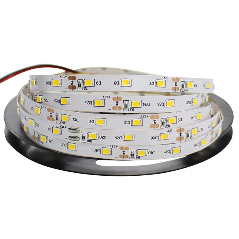 100 шт. SMD 3528 2835 60 светодиодный одов/м RGB лента 5 м 300 светодиодов 12 В постоянного тока