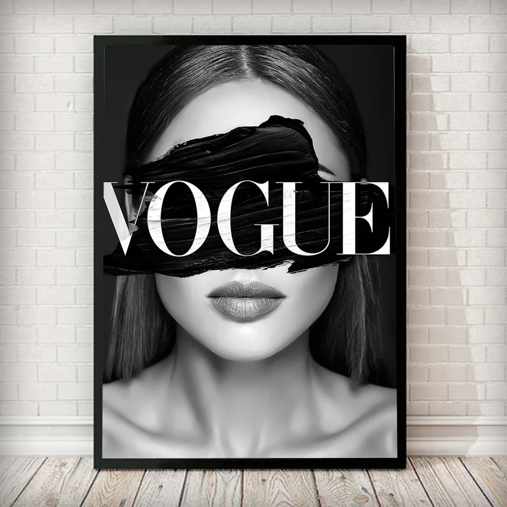 

Canvas Painting Fashion Girl Portrait Nordic Wall Pop Art COCO Poster Prints Vogue Decoration Picture For Living Room Decorative