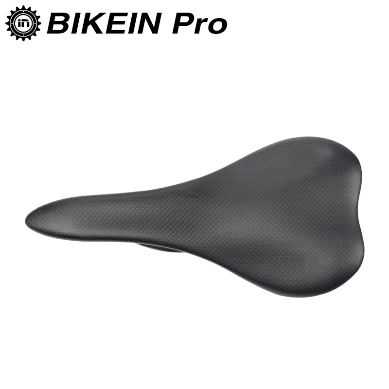 

BIKEIN Lite Road Mountain Bike Saddle 3k Carbon Fiber Matte/Glossy Black Cycling Bicycle Front Seat Mat For Men Ultralight 105g