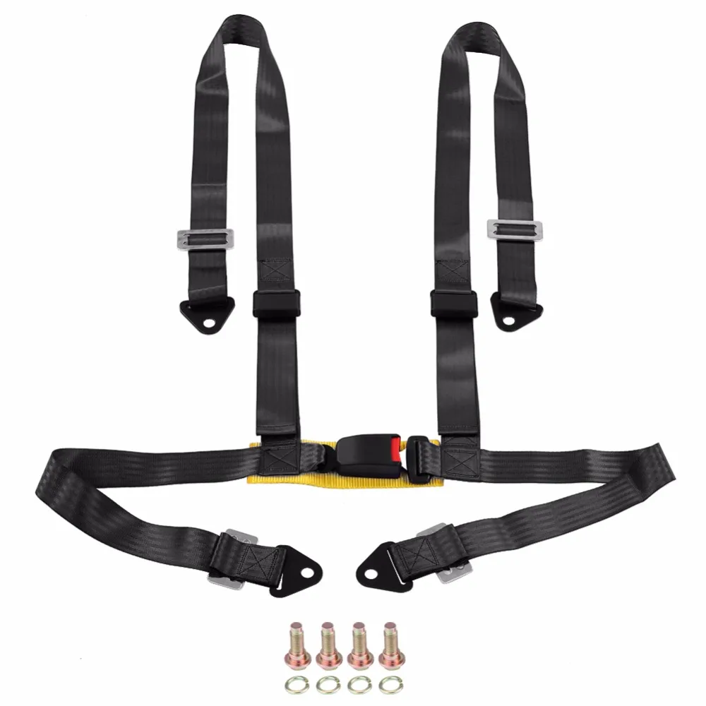 Seat Belt Harness with Cam Lock & Adjustable Strap racing harness 2inch 4 Point for Racing Car