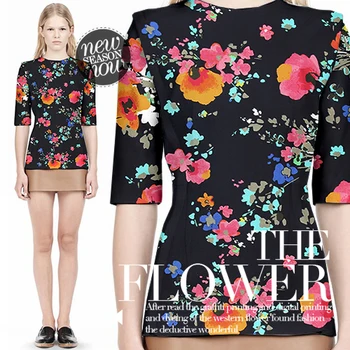 

Spring and autumn fashion dress printed cotton fabrics crisp cotton fabric wholesale high quality cotton cloth