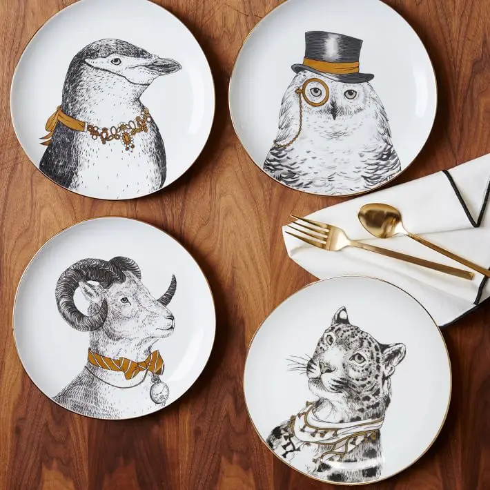 

The British Original Bone Plate Western-style Food Disc Display Tray Dish Miaojin Steak - Royal Noble Animal Technology