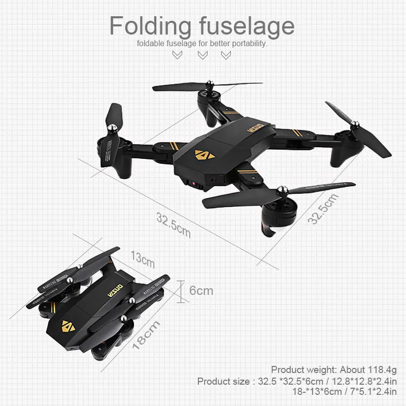 Visuo XS809W XS809HW Quadcopter Mini Foldable Selfie Drone with Wifi FPV 0.3MP/2MP Camera Altitude Hold RC Dron Vs JJRC H47 E58 Visuo XS809W XS809HW Quadcopter Mini Foldable Selfie Drone with Wifi FPV 0.3MP/2MP Camera Altitude Hold RC Dron Vs JJRC H47 E58