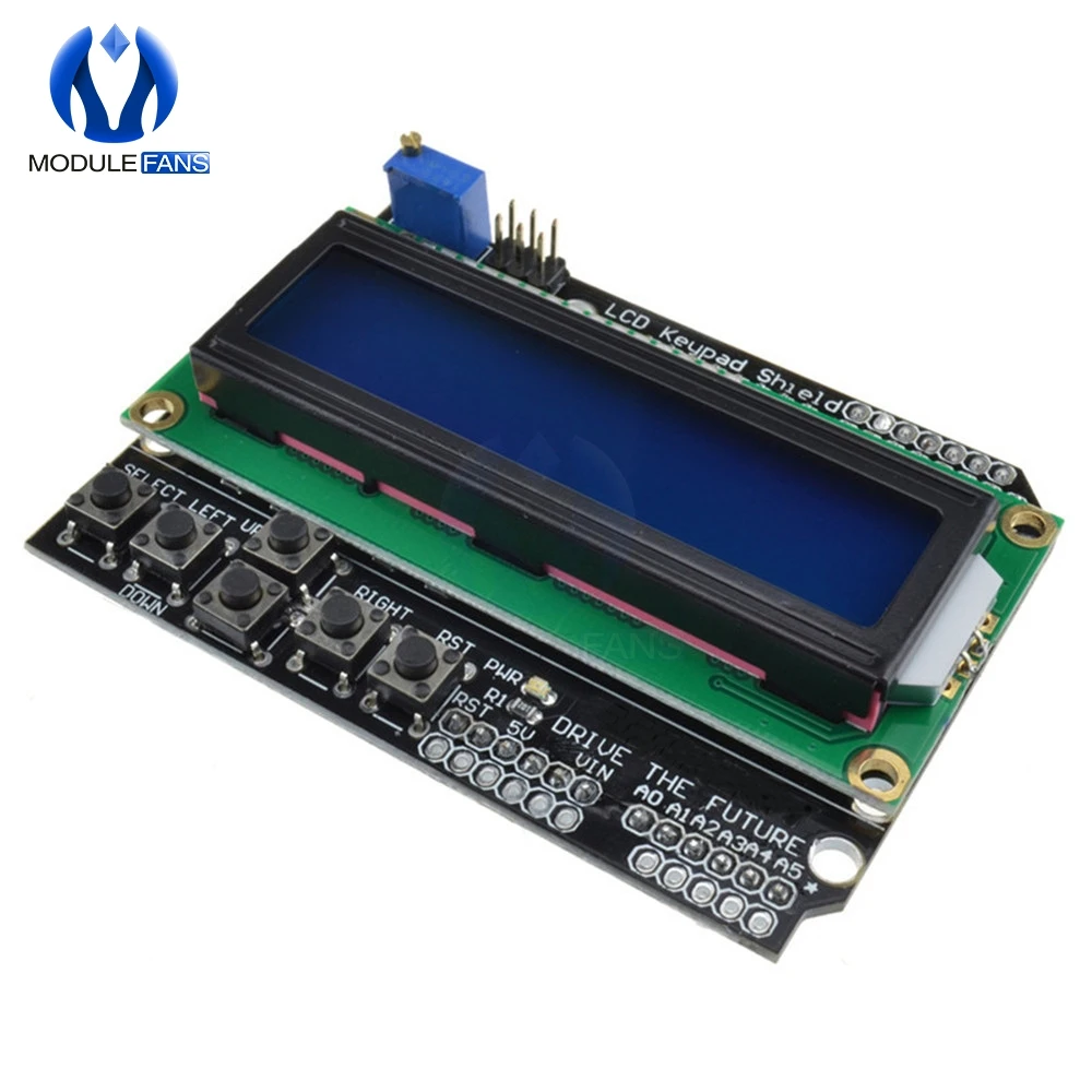Экран клавиатуры для Arduino 1602 ЖК дисплей ATMEGA328 ATMEGA2560 Raspberry Pi UNO R3 синий экран модуль
