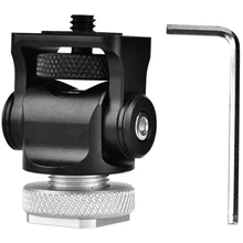 Hot Shoe Adjustable Mount Monitor Flash Adapter Micro-phone Bracket Holder For Video Camera Photography For Canon Nikon Sony