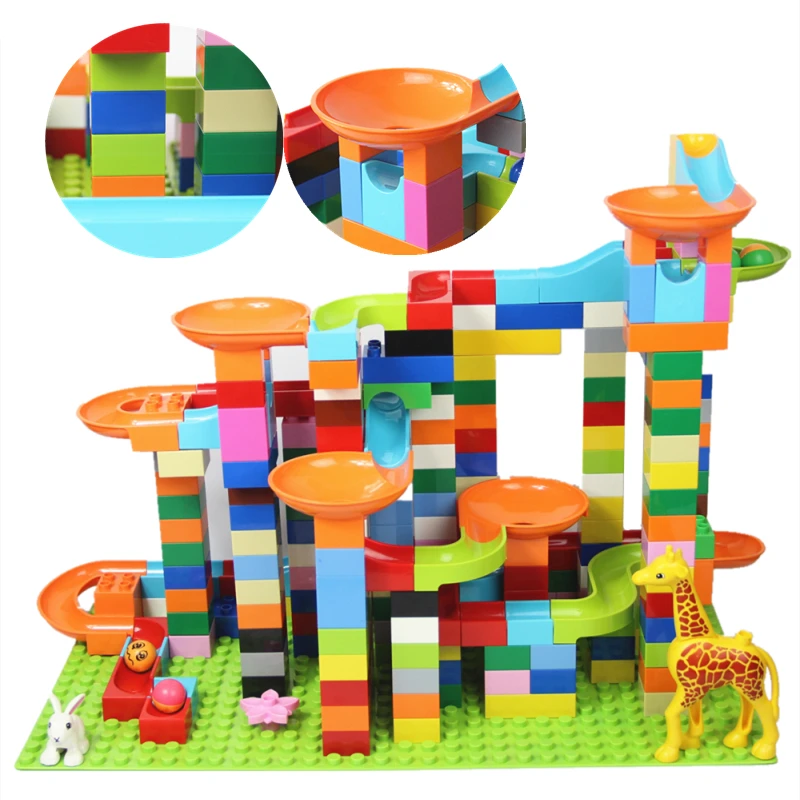

Retail DIY Big Size Building Blocks Orbit Accessories ABS Plastic Bricks Compatible With Different Shapes Gift for children
