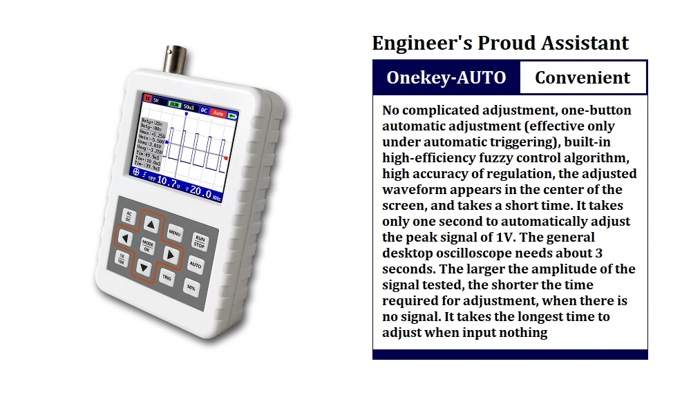 DSO FNIRSI PRO Портативный мини цифровой осциллограф 5 м пропускная способность 20MSps частота дискретизации