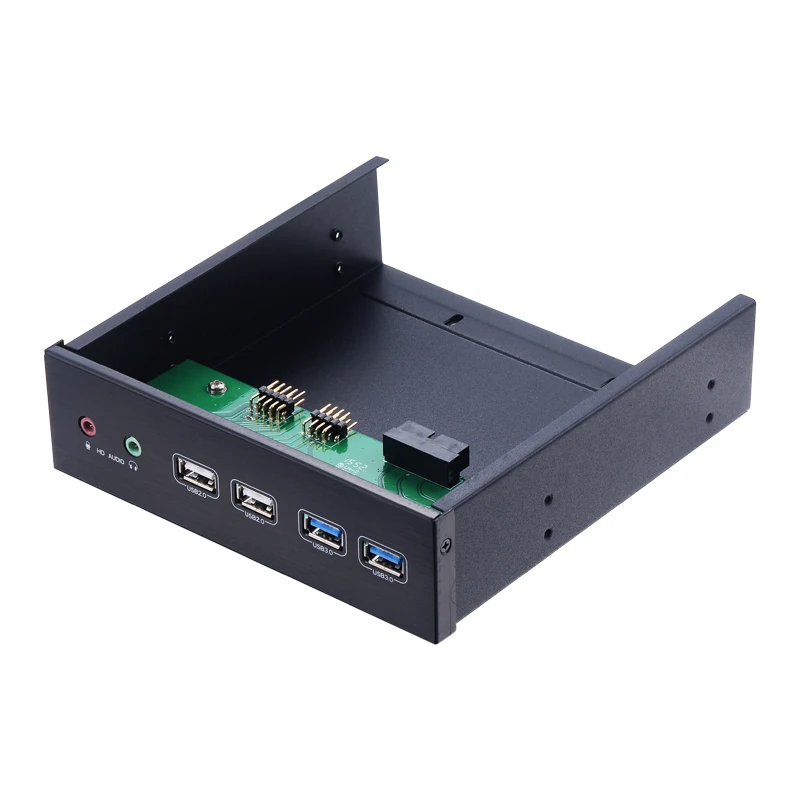 

Uneatop ST1160 Optical Drive Bay 19/20 Pin to USB 3.0&2.0 Front Panel Extention Mobile Rack