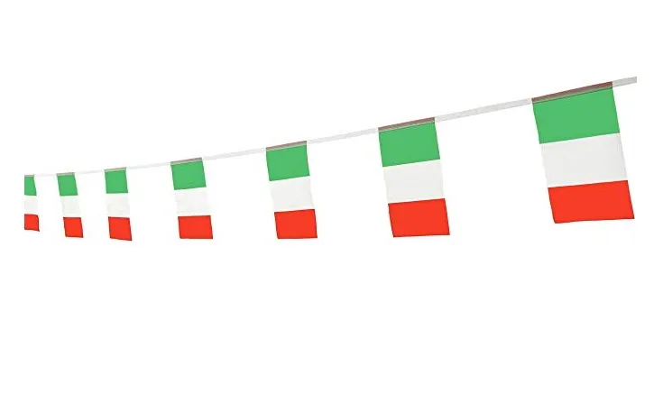 

Italy Flag Italian Flag,100Feet/76Pcs National Country World Pennant Flags Banner,Party Decoration Supplies