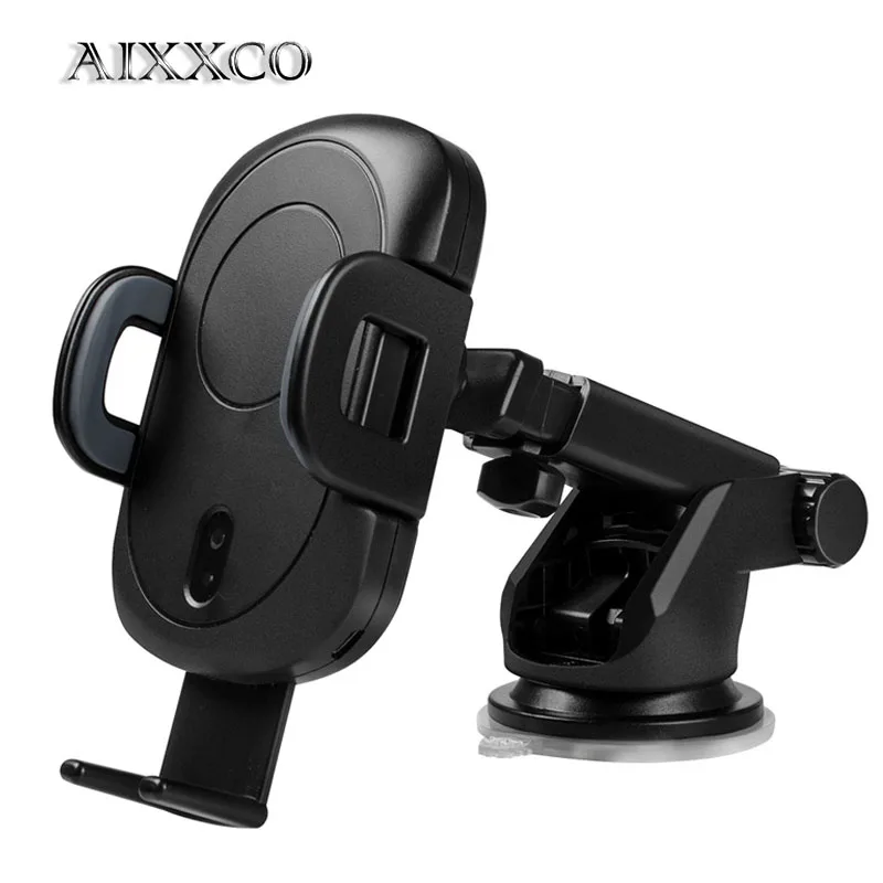 

AIXXCO Infrared Sensor Automatic Car Holder FAST Qi Wireless Fast Charger For iPhone X 8 For Samsung S9 Air Vent Mount Charging