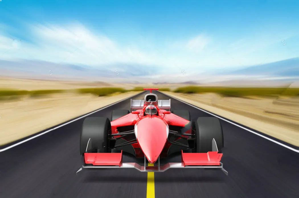 Тканевый Виниловый фон с изображением гоночной машины racecar Высококачественная